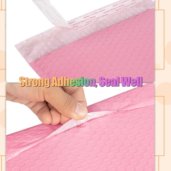 💓10 pack Bubble Envelope 8.5 x 12 inch Light pink - Picture 4 of 6